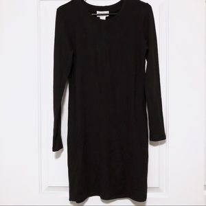 Black Long Sleeve Jersey Dress